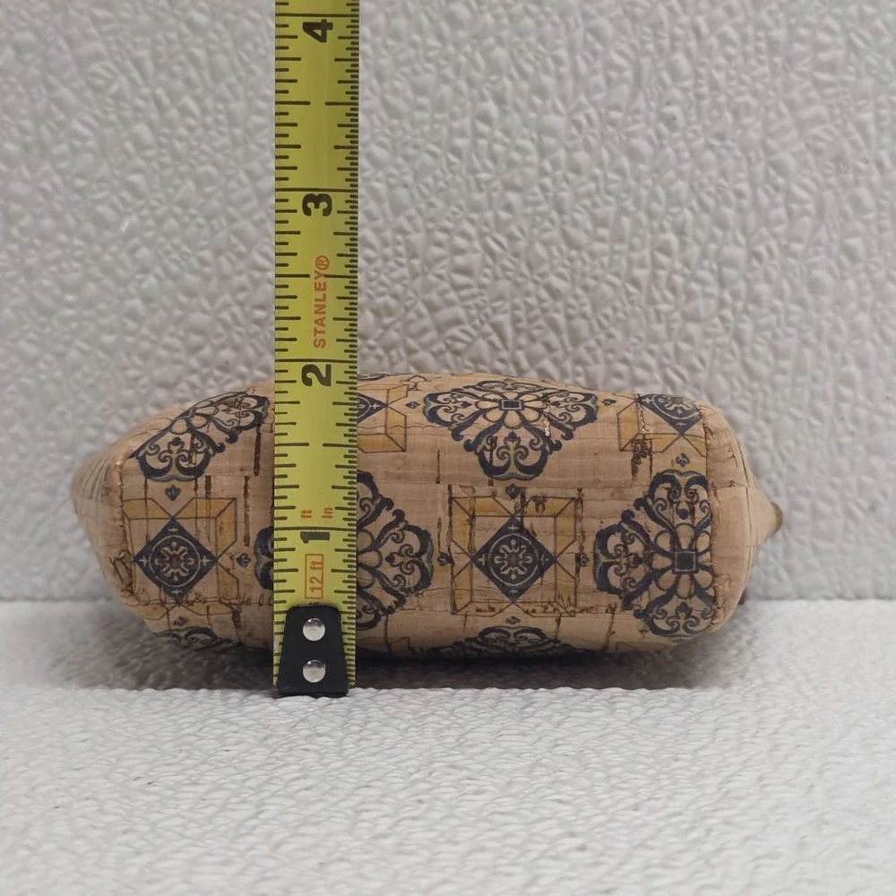 Modaserver Cork Change Purse Coin Purse - Tan, Navy Blue, Yellow